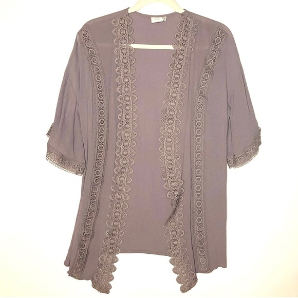 Good Luck Gem Purple Cardigan - Picture 1 of 3